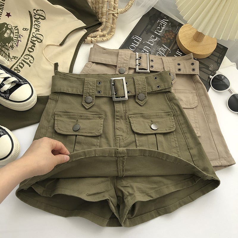 Women's Denim Skirt with Belt - Image 3