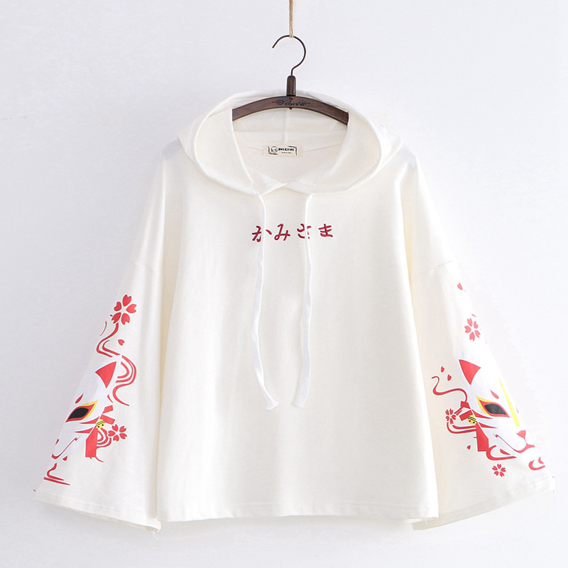 Women's Long-sleeved Hooded Sweater - Detail View 2