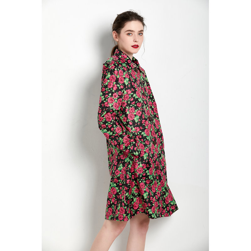 Rose Trench Coat Image 4