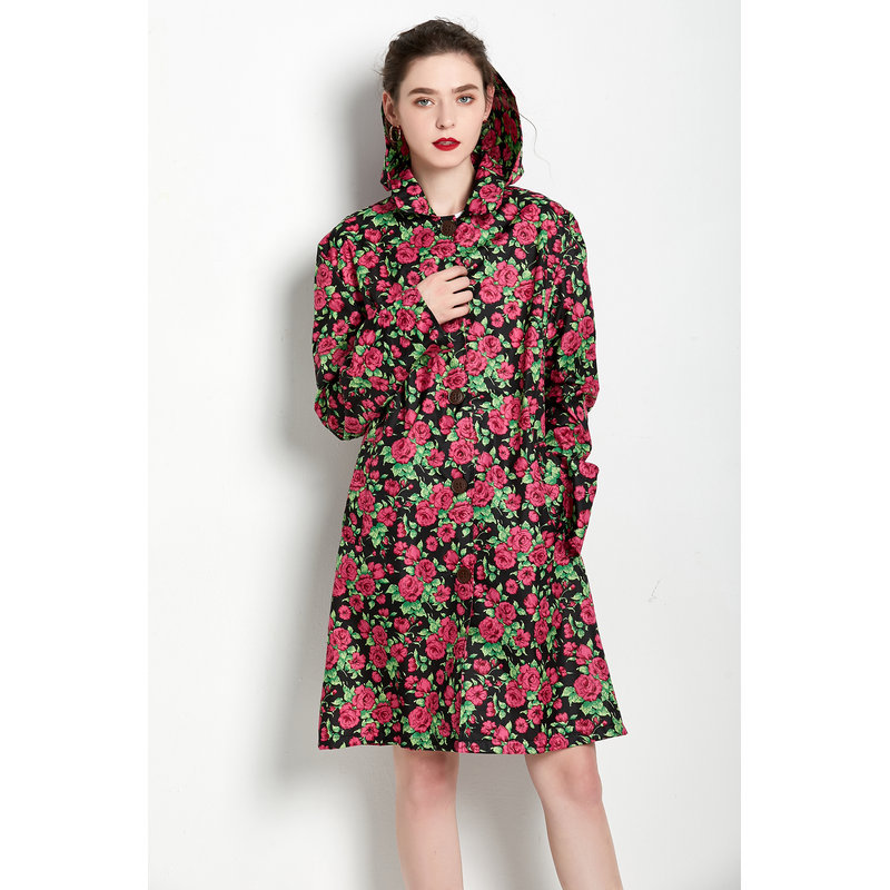 Rose Trench Coat Image 5