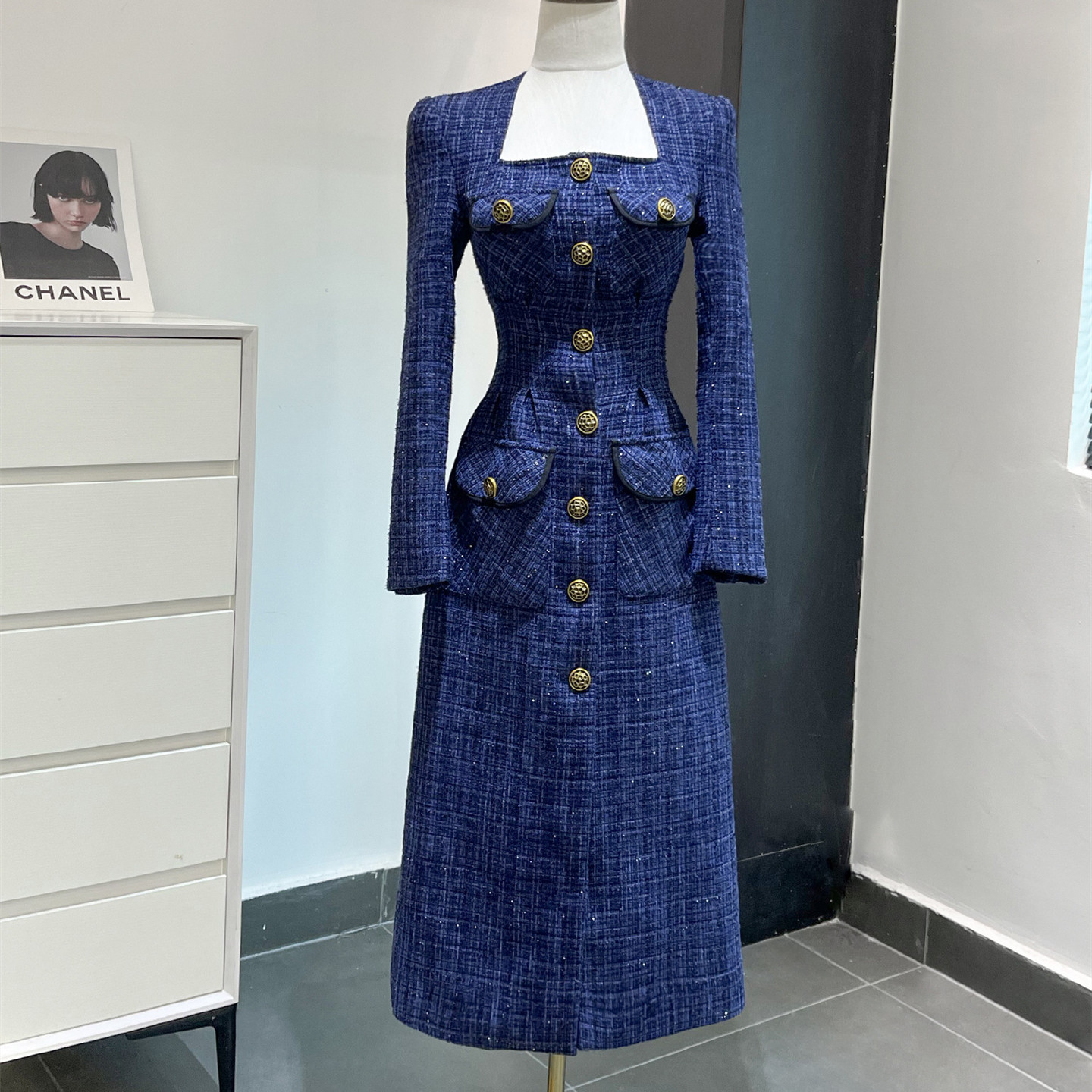 French Tweed Dress - Image 4