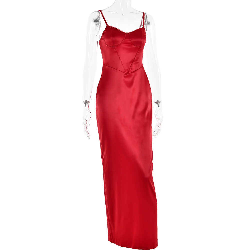 V-neck Strap Backless Dress 14