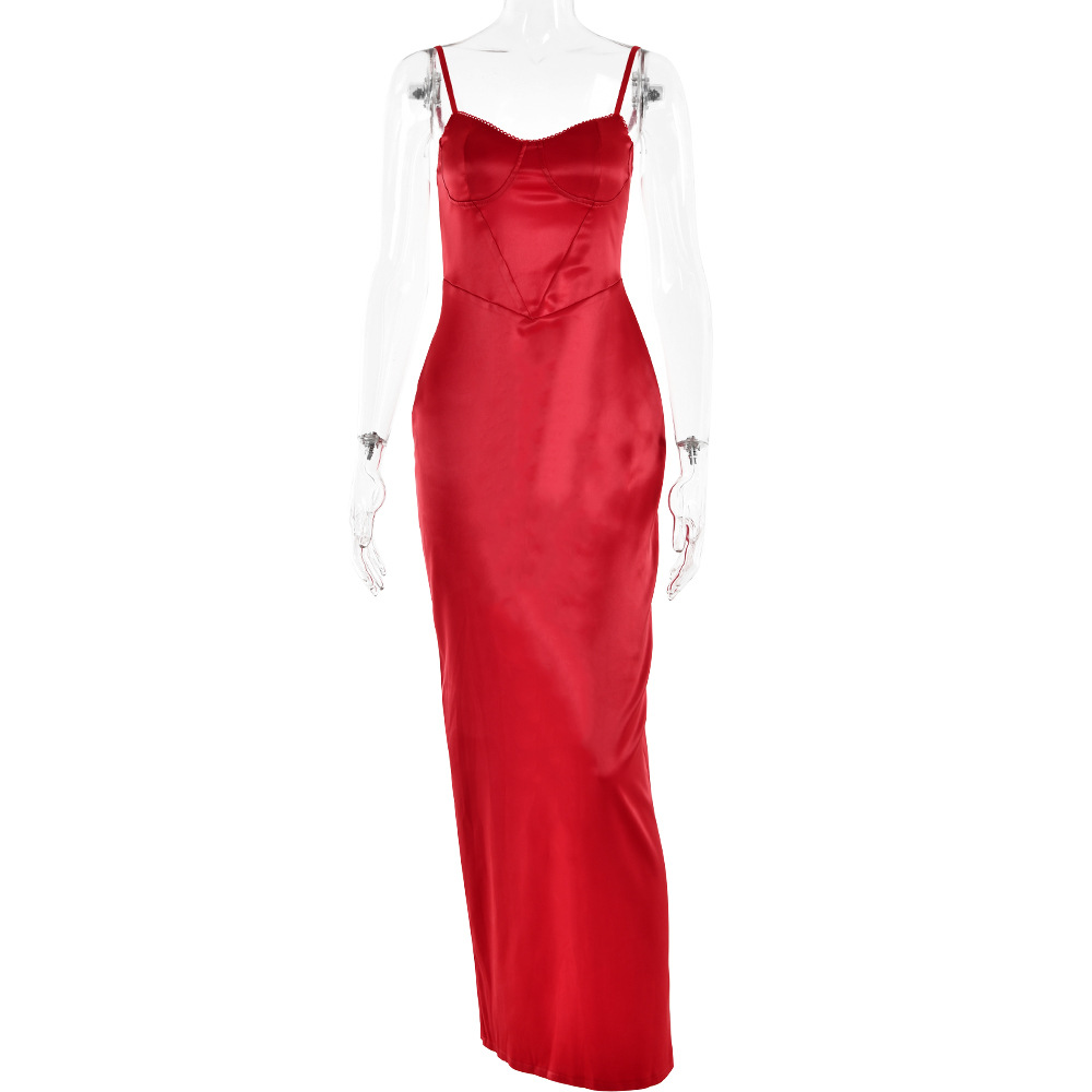 V-neck Strap Backless Dress 13