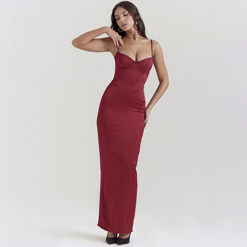V-neck Strap Backless Dress 10