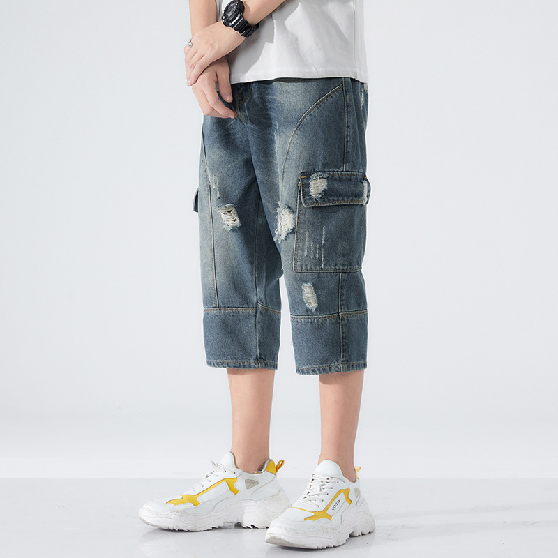 Men's Cropped Jeans Image 2