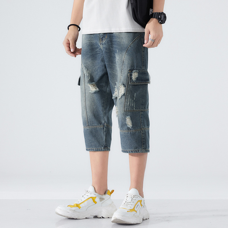 Men's Cropped Jeans Image 5