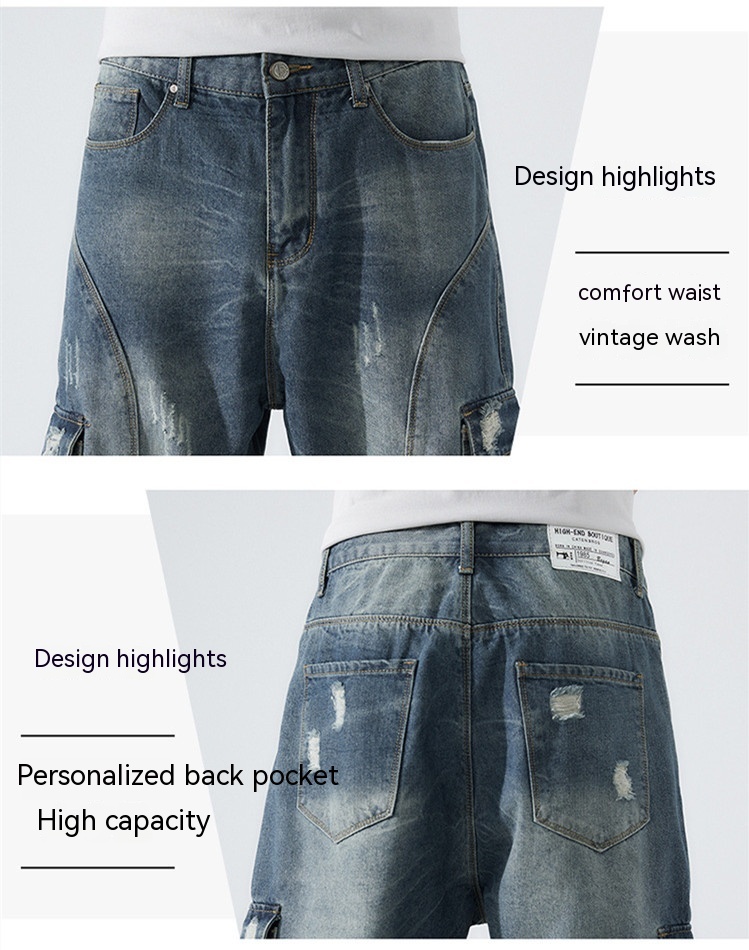 Men's Cropped Jeans Image 8
