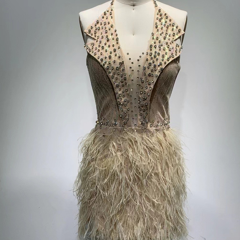 Women's Fashionable Sequins Tassel Dress Image 3
