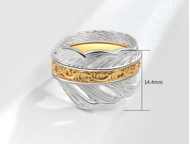 Three-layer Feather Ring Image 1
