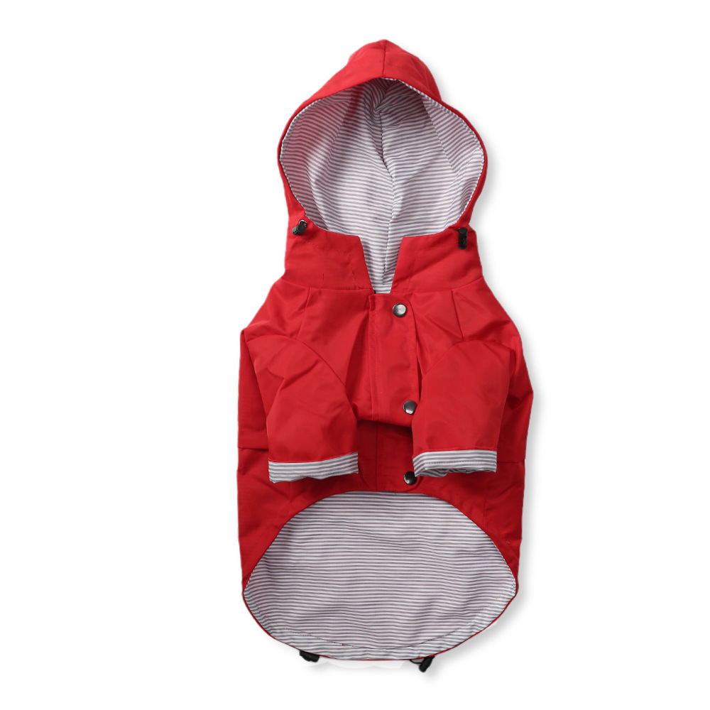 Comfortable dog raincoat