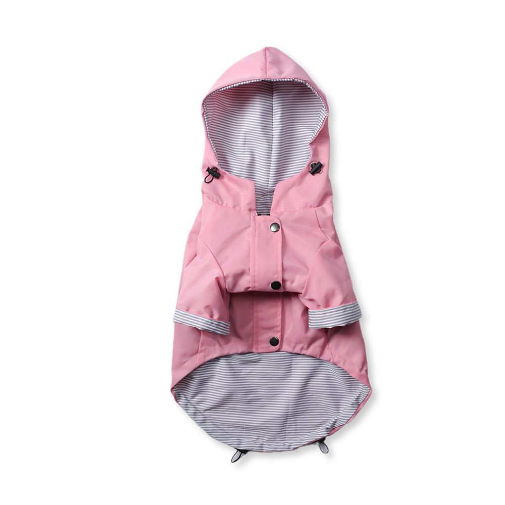 Stylish dog raincoat