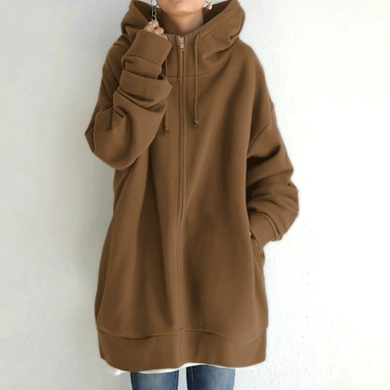 Women's Fuzzy Hoodie back view