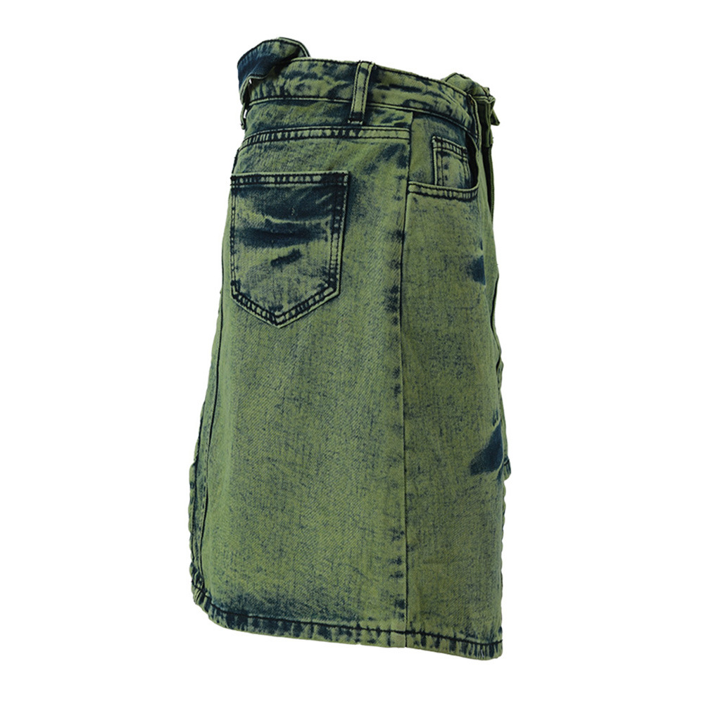Irregular Design Denim Skirt 4