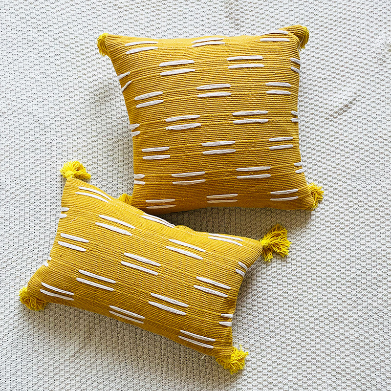 Bohemian Fringe Lines Pillow Cover Image 1