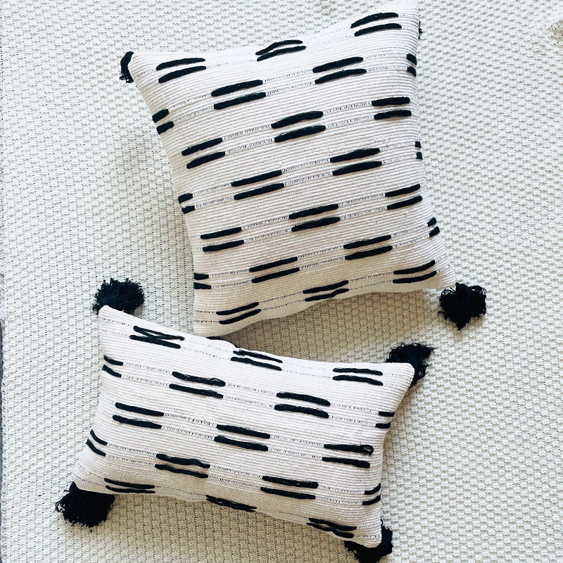 Bohemian Fringe Lines Pillow Cover Image 3