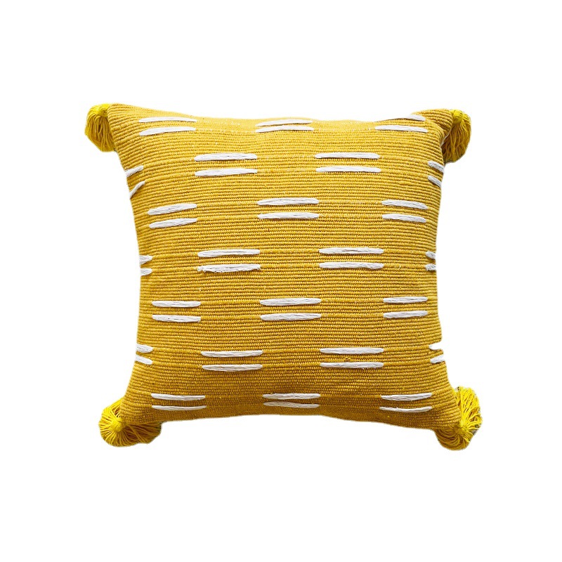 Bohemian Fringe Lines Pillow Cover Image 4