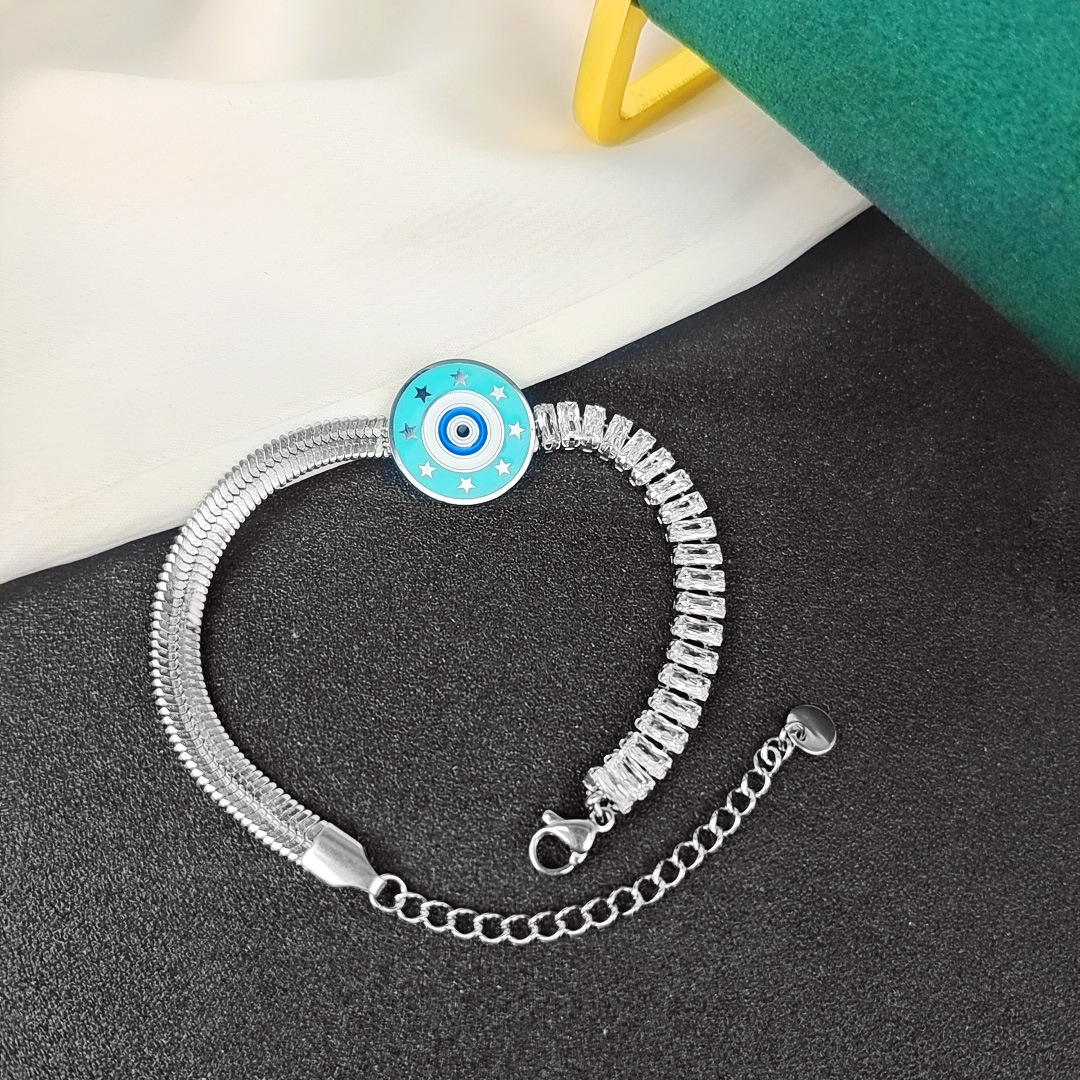 Stylish Titanium Steel Bracelet on display