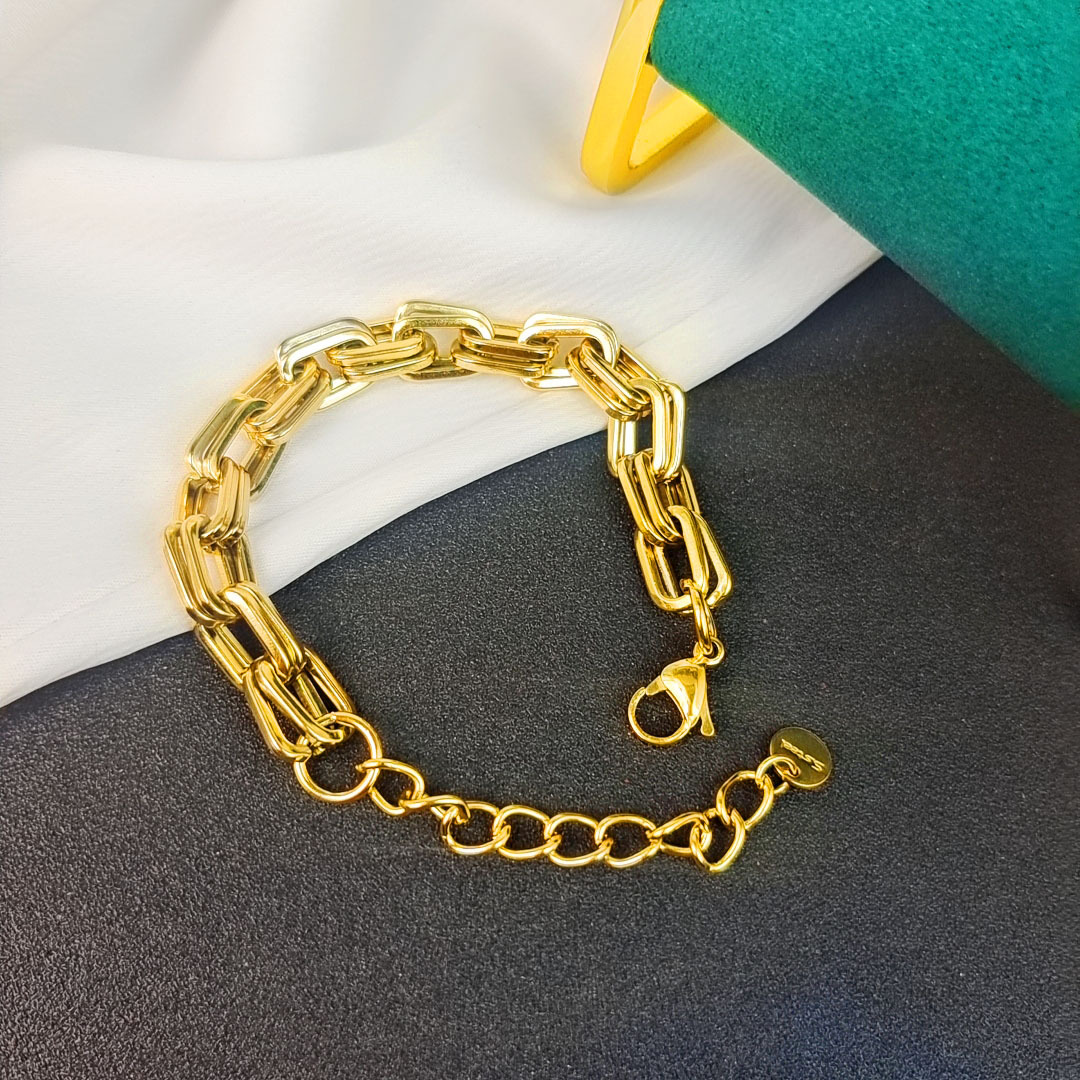 Korean Ins Style Fashion Titanium Steel Bracelet Gold