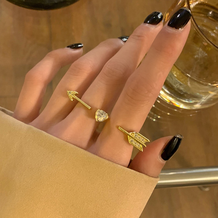 Silver Adjustable Heart Ring
