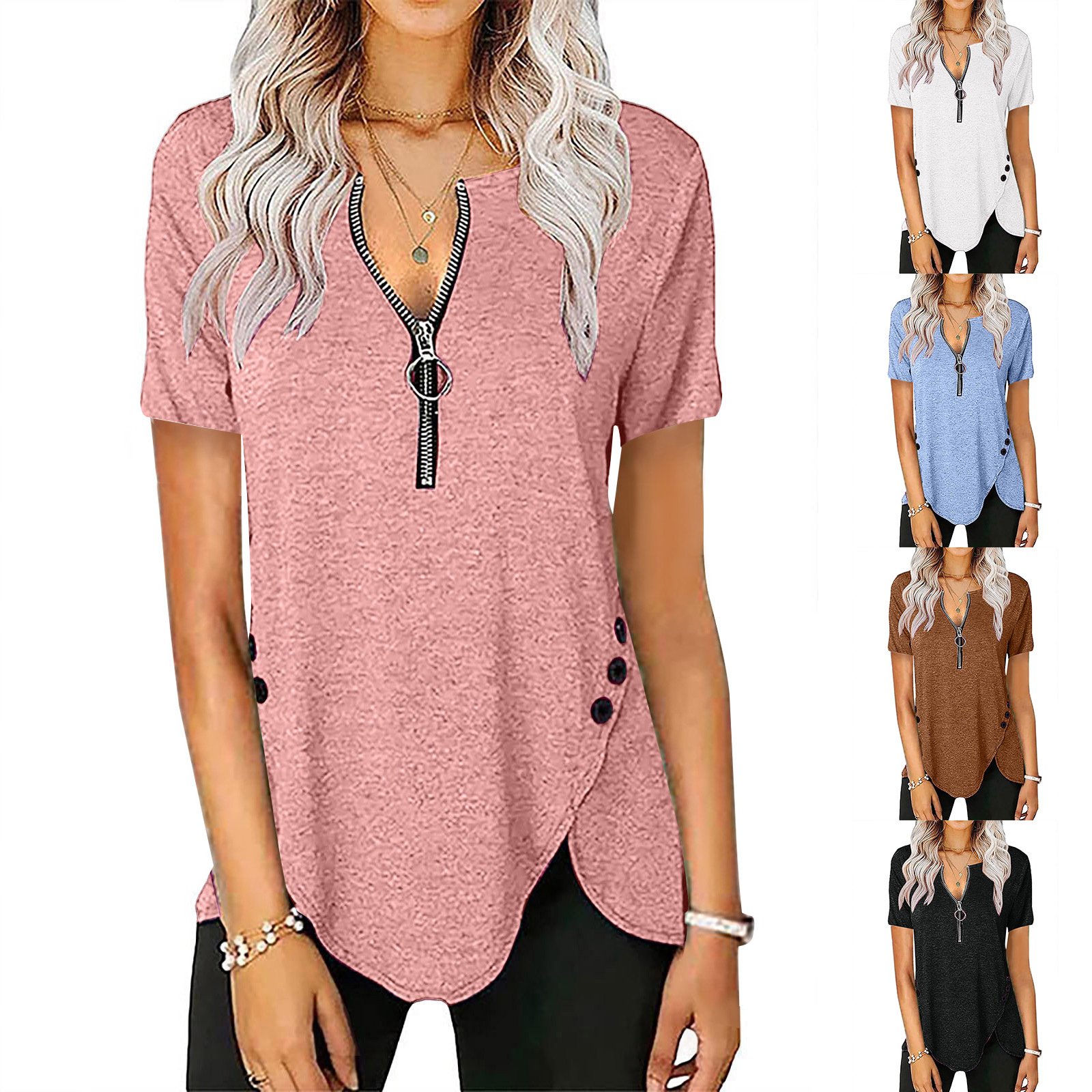 Casual V-Neck T-Shirt