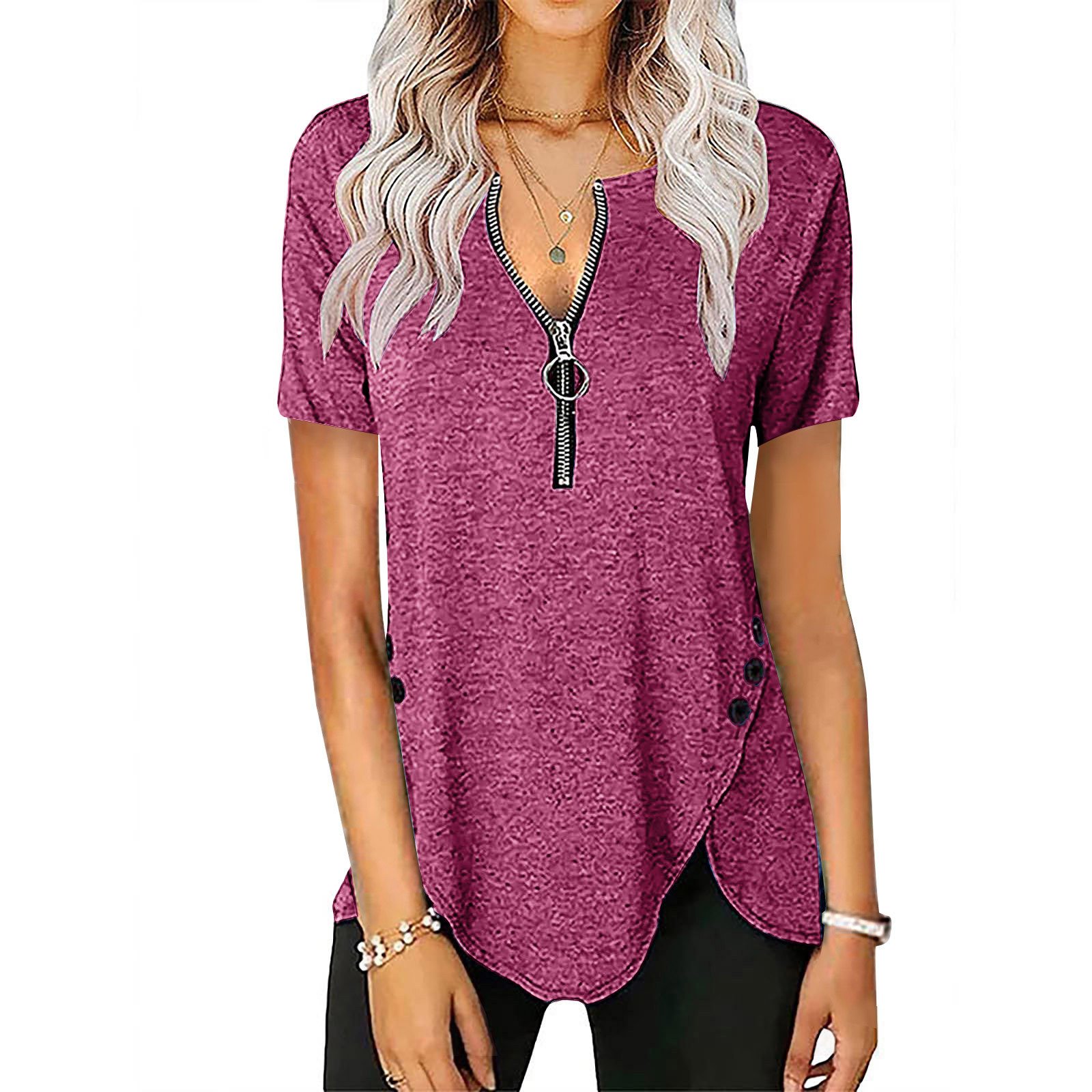 Fashionable V-Neck Top