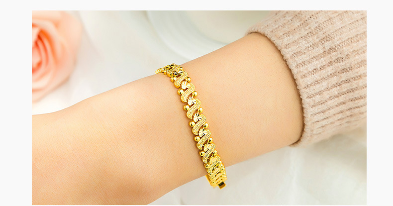 Women's Ethnic Flower Heart-shaped Bracelet 3