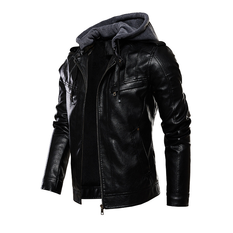 PU Washed Leather Coat 6