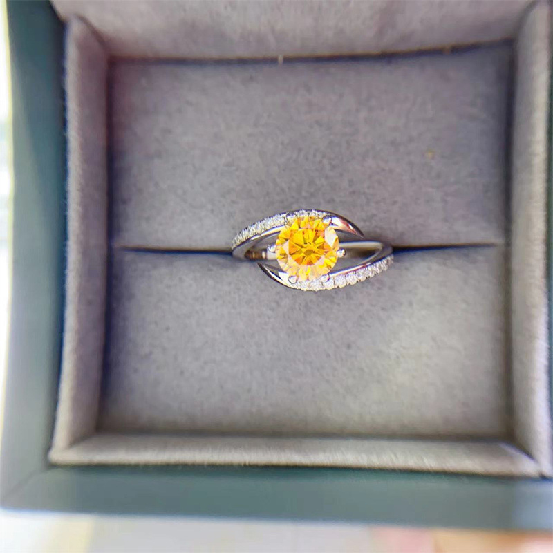 Moissanite Ring Close-up