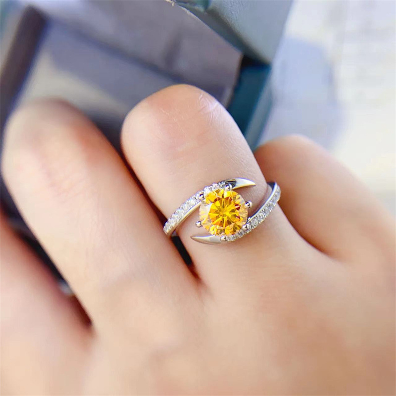 Moissanite Ring in Box