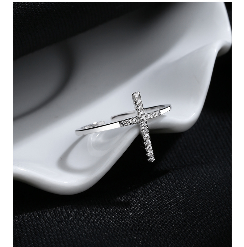 Cross Open Ring Image 3