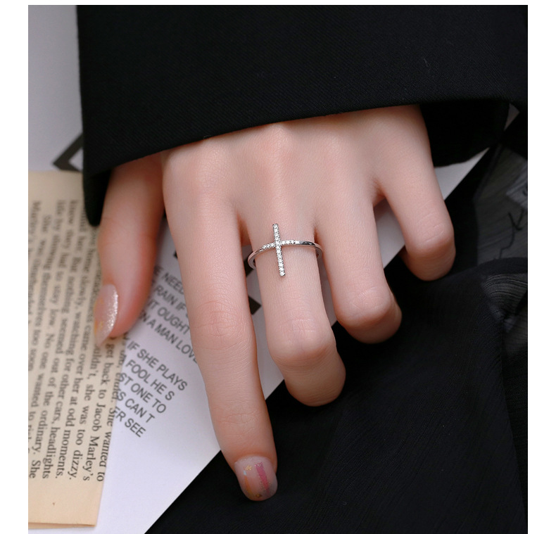 Cross Open Ring Image 2