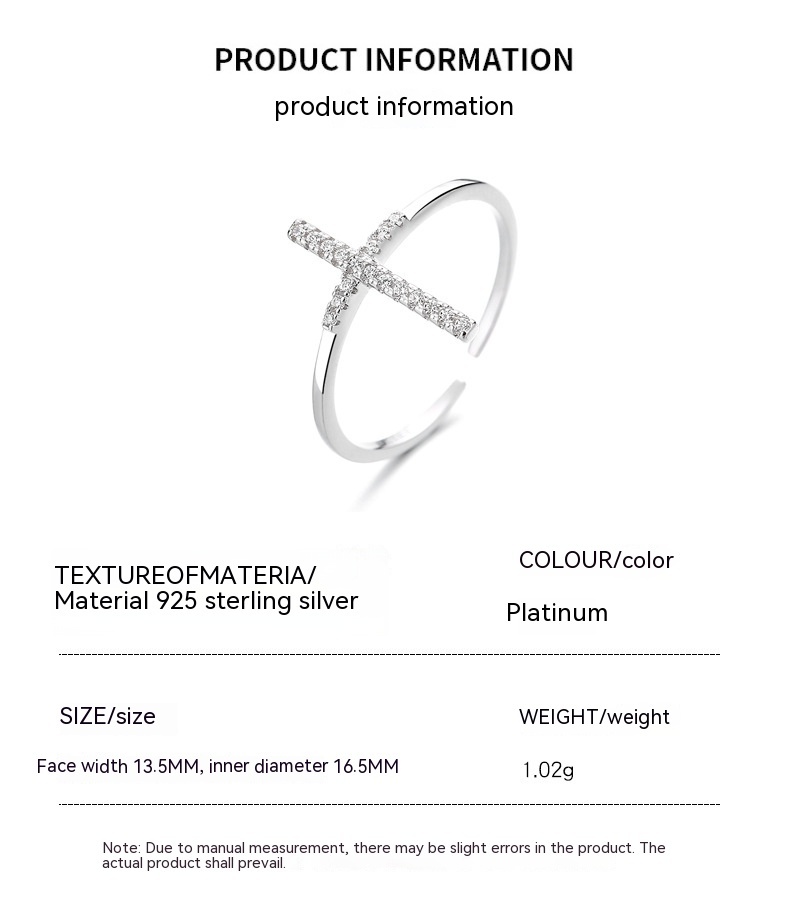 Cross Open Ring Image 1