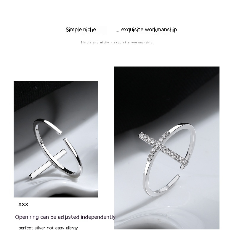 Cross Open Ring Image 6