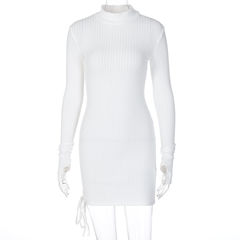 Women's Fashion Casual Turtleneck Slim Dress - Image 12