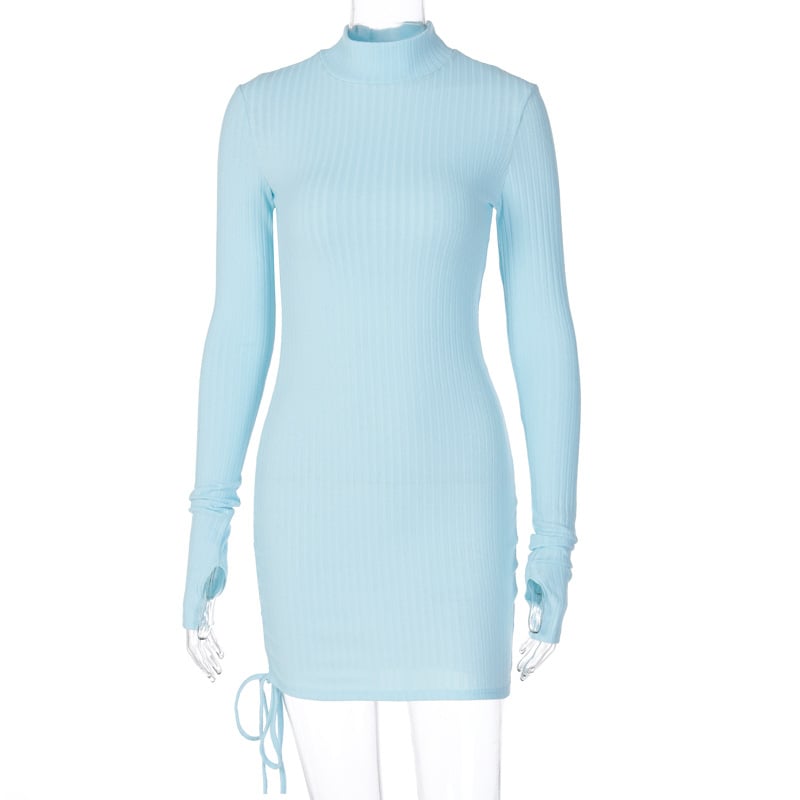 Women's Fashion Casual Turtleneck Slim Dress - Image 13