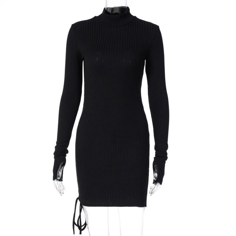 Women's Fashion Casual Turtleneck Slim Dress - Image 14