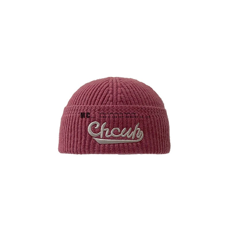 Women's Embroidered Letters Knitted Hat Image 3