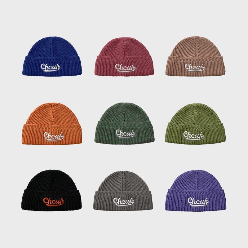 Women's Embroidered Letters Knitted Hat Image 1