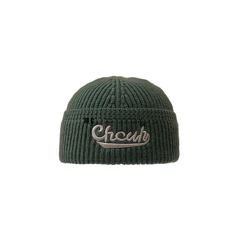 Women's Embroidered Letters Knitted Hat Image 2
