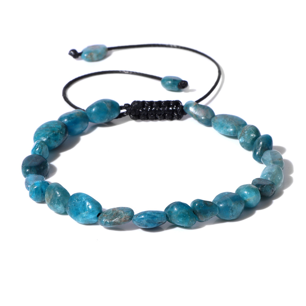 Natural Stone Traveling Irregular Beads Woven Bracelet 7