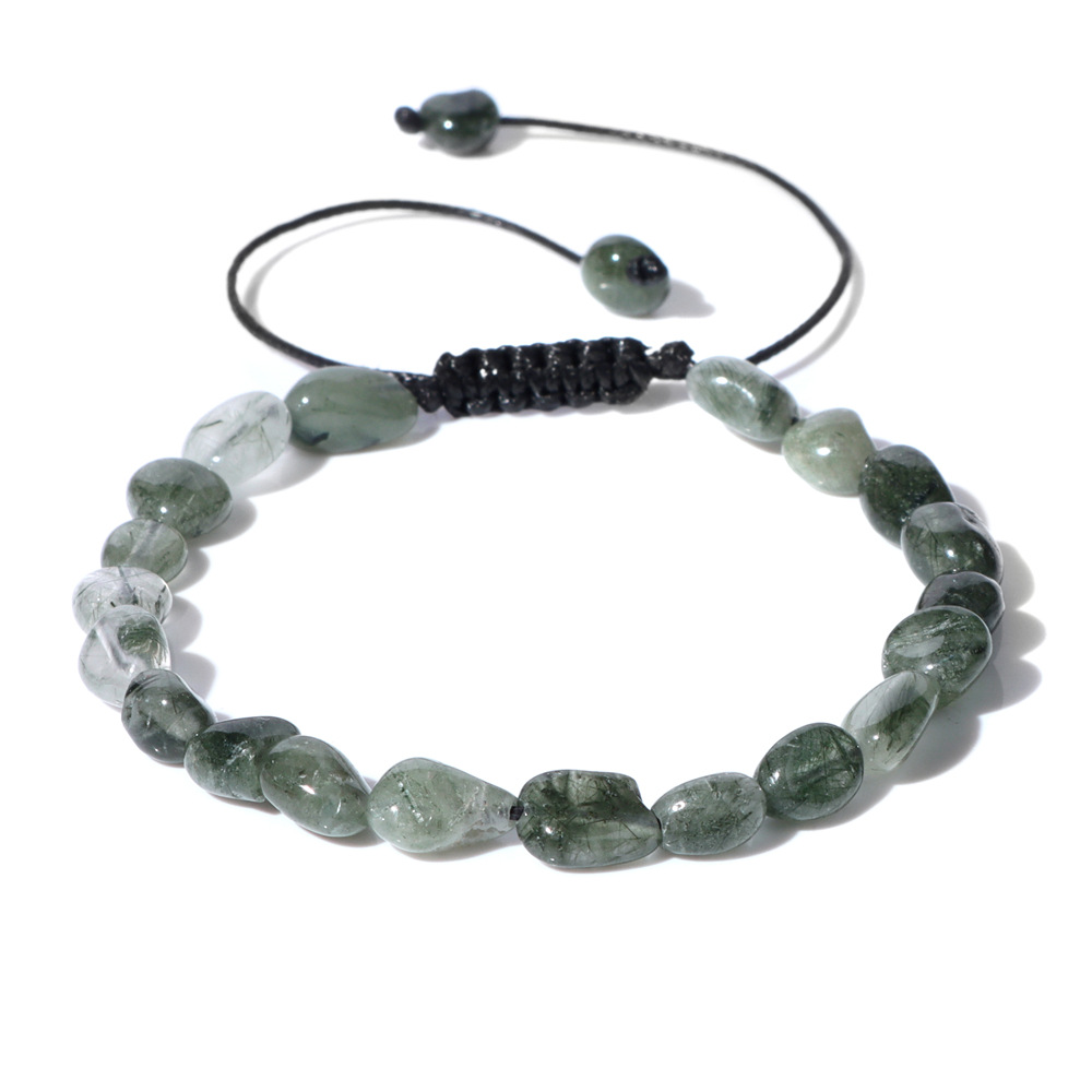 Natural Stone Traveling Irregular Beads Woven Bracelet 4