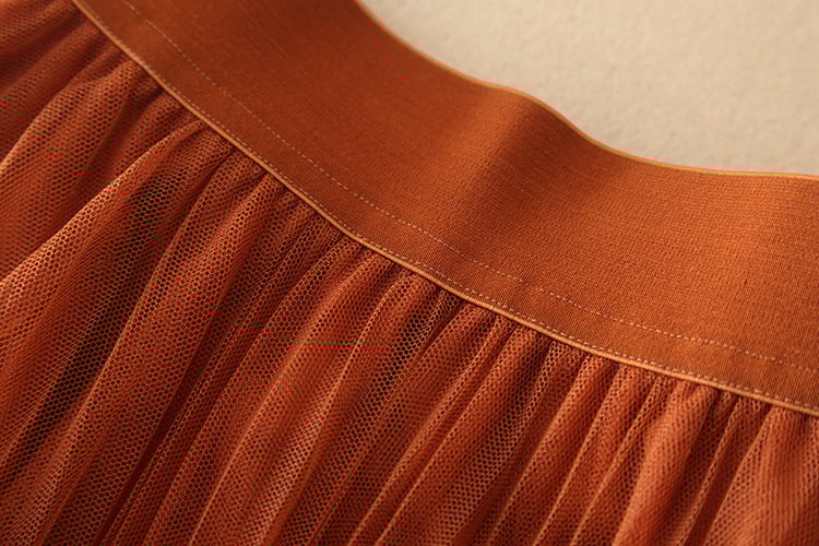 Pleated Mesh Skirt 8