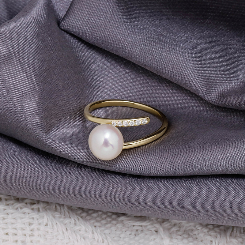 S925 Silver Pearl Ring 4