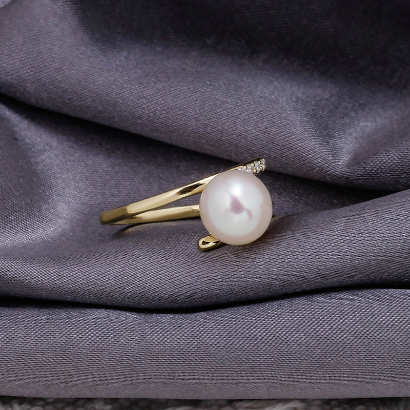 S925 Silver Pearl Ring 5