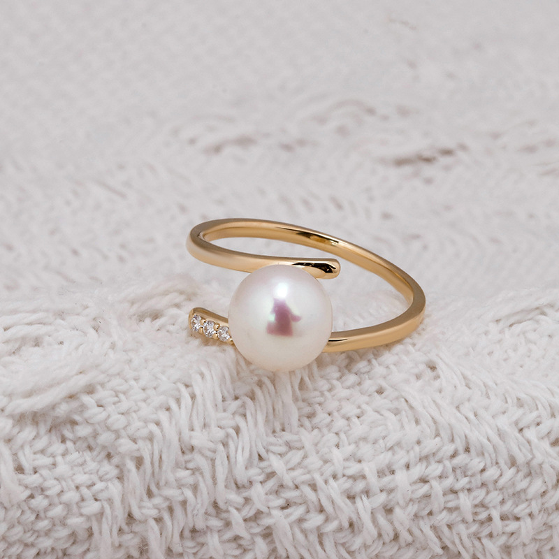 S925 Silver Pearl Ring 2