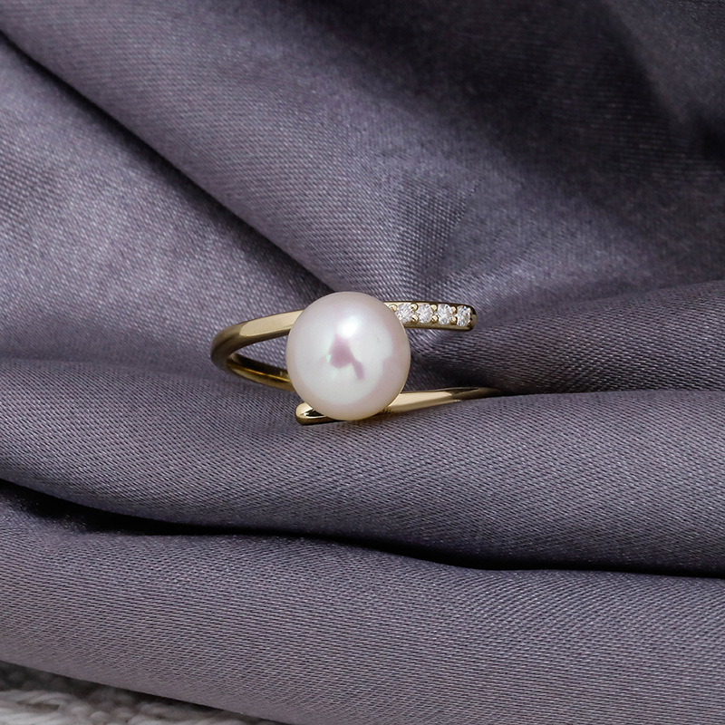 S925 Silver Pearl Ring 6