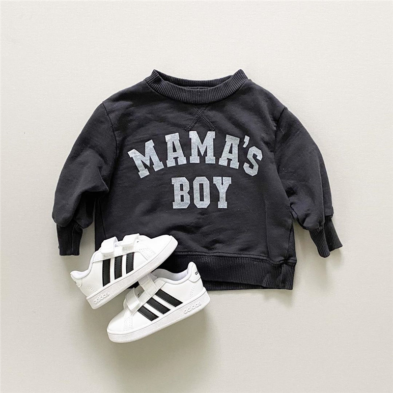 Boys' Letters Printed Pullover Sweater Image 4