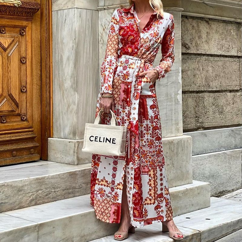 Women's Fashionable Printed Dress Image 4