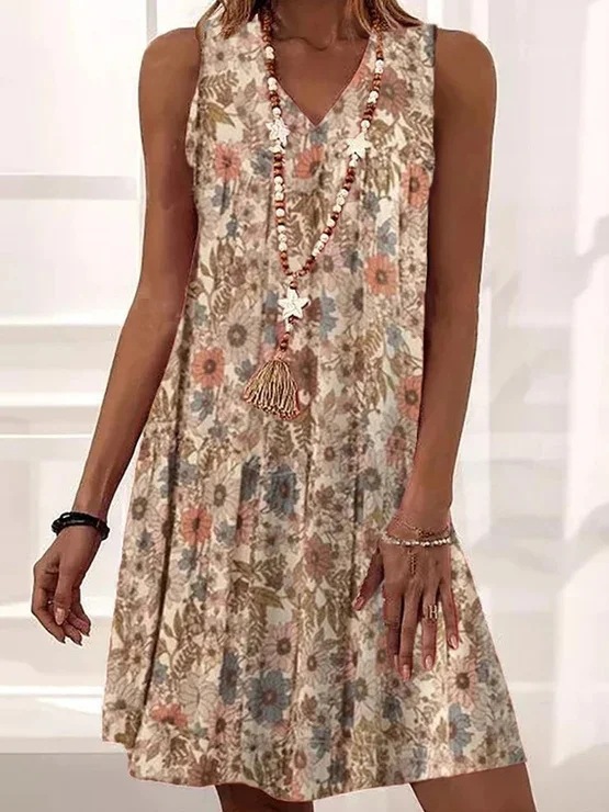 Casual Loose Floral Dress