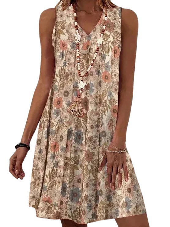 Casual Loose Floral Dress